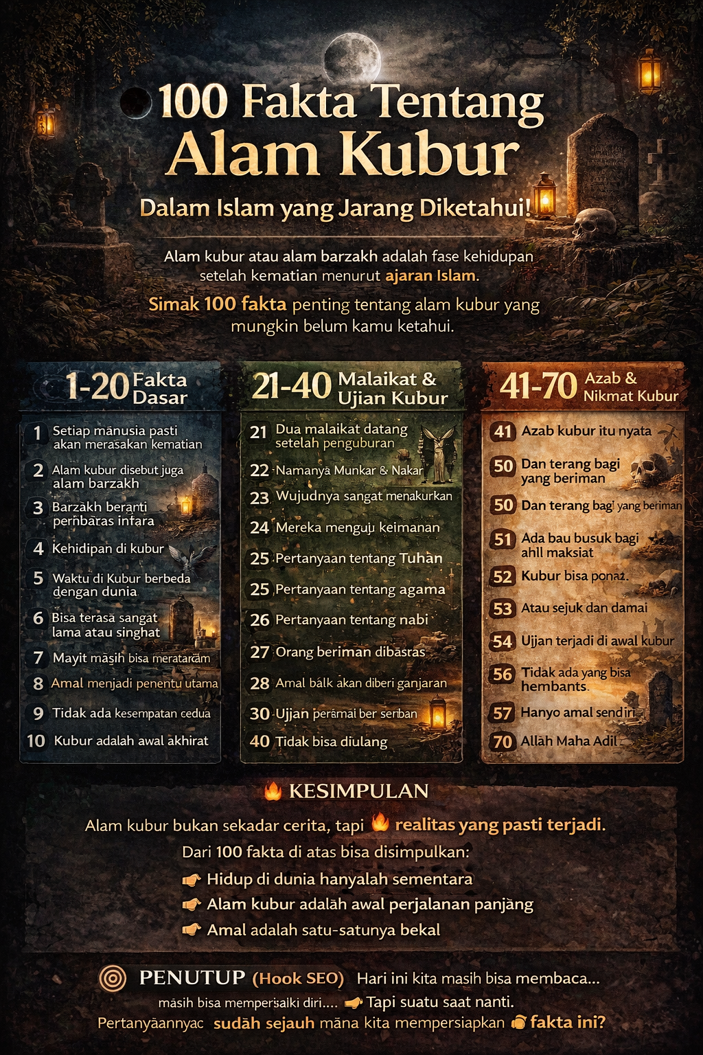 100 fakta alam kubur dalam Islam