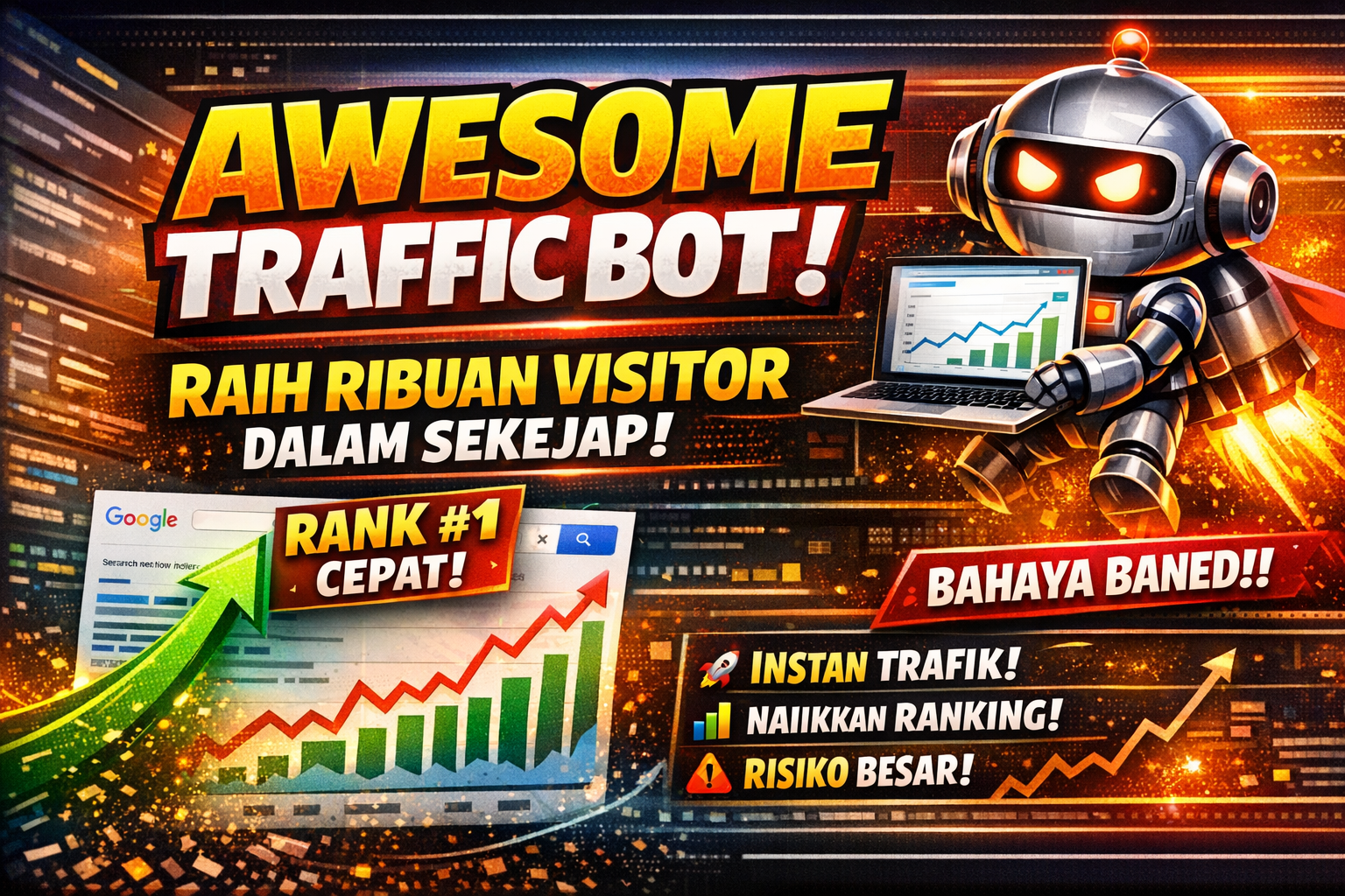 Robot penghasil trafik luar biasa