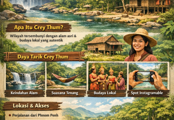 Destinasi alam dan budaya Crey Thum