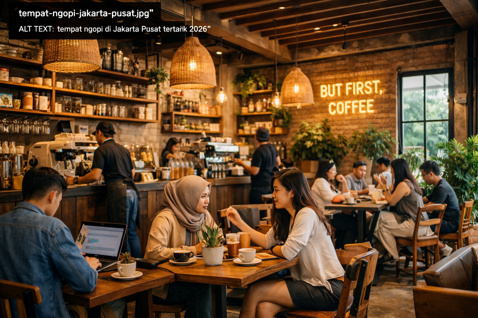 Kedai kopi nyaman di Jakarta Pusat