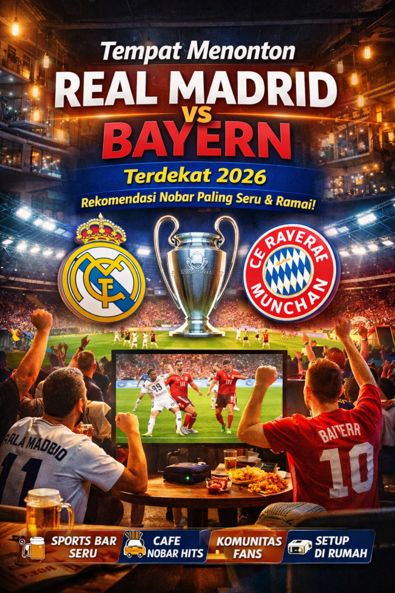 Nobar seru Real Madrid vs Bayern 2026